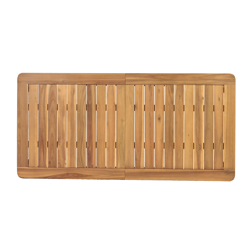 Miles Acacia Outdoor Dining Table, 68.9"