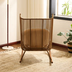 High Square Back Modern Outdoor Rocking Chair