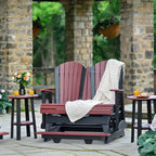4' Adirondack Balcony Glider from LuxCraft