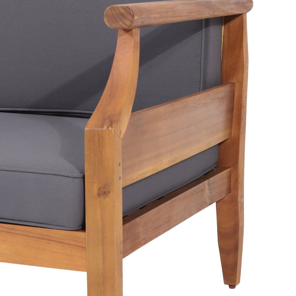Aston Outdoor Acacia Wood 3 Seater Sofa