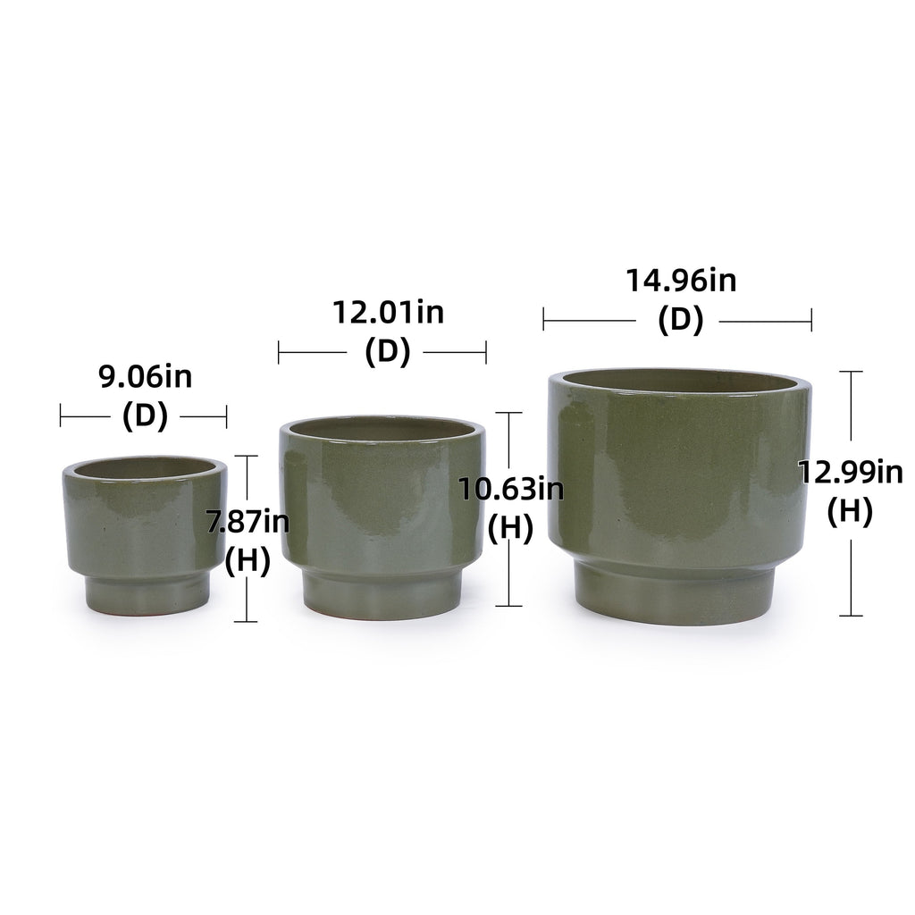Arlo Handmade Ceramic Planter, Set of 3