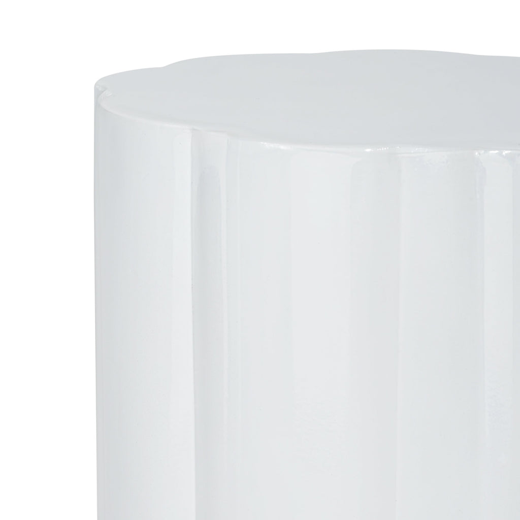 High-Gloss Magnesium Oxide Outdoor Side Table