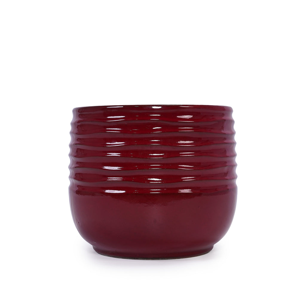 Calan Handmade Glazed Ceramic Planter, Set of 3
