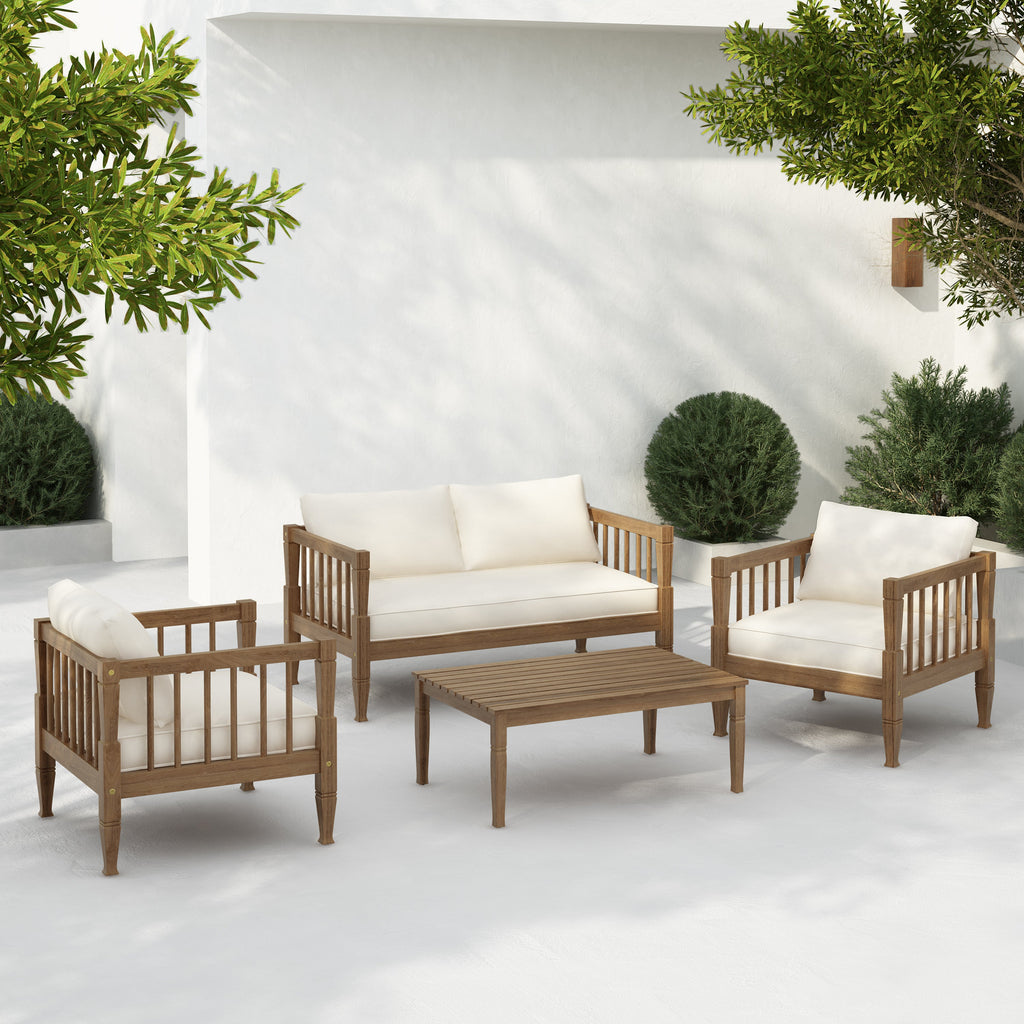 Banyan 4-Piece Patio Outdoor Furniture Set
