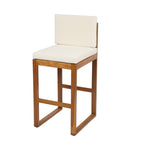 Seacliff Outdoor Acacia Wood Barstools, Set of 2