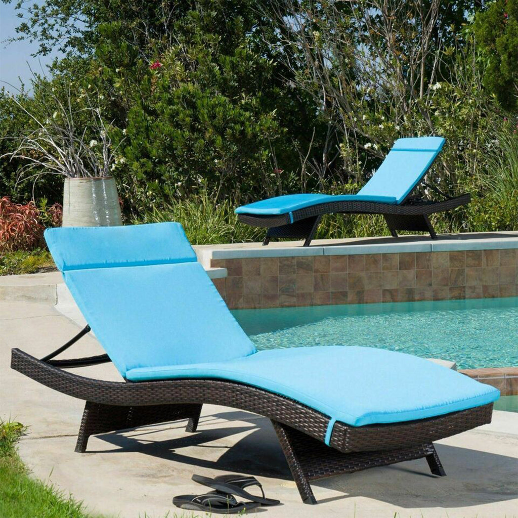 Salem Outdoor Chaise Lounge Cushion, Set of 2