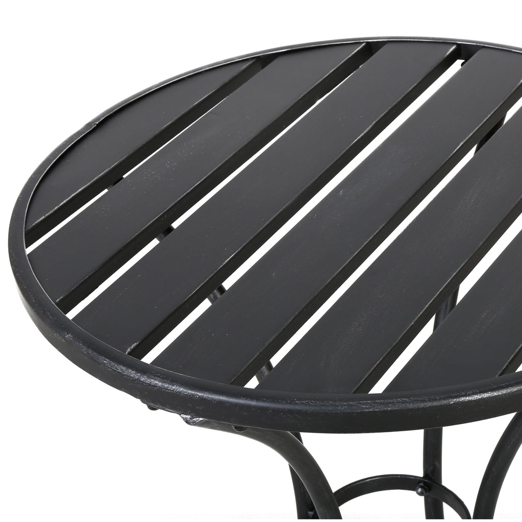 Colman 3-Piece Iron Bistro Set with Table and 2 Chairs