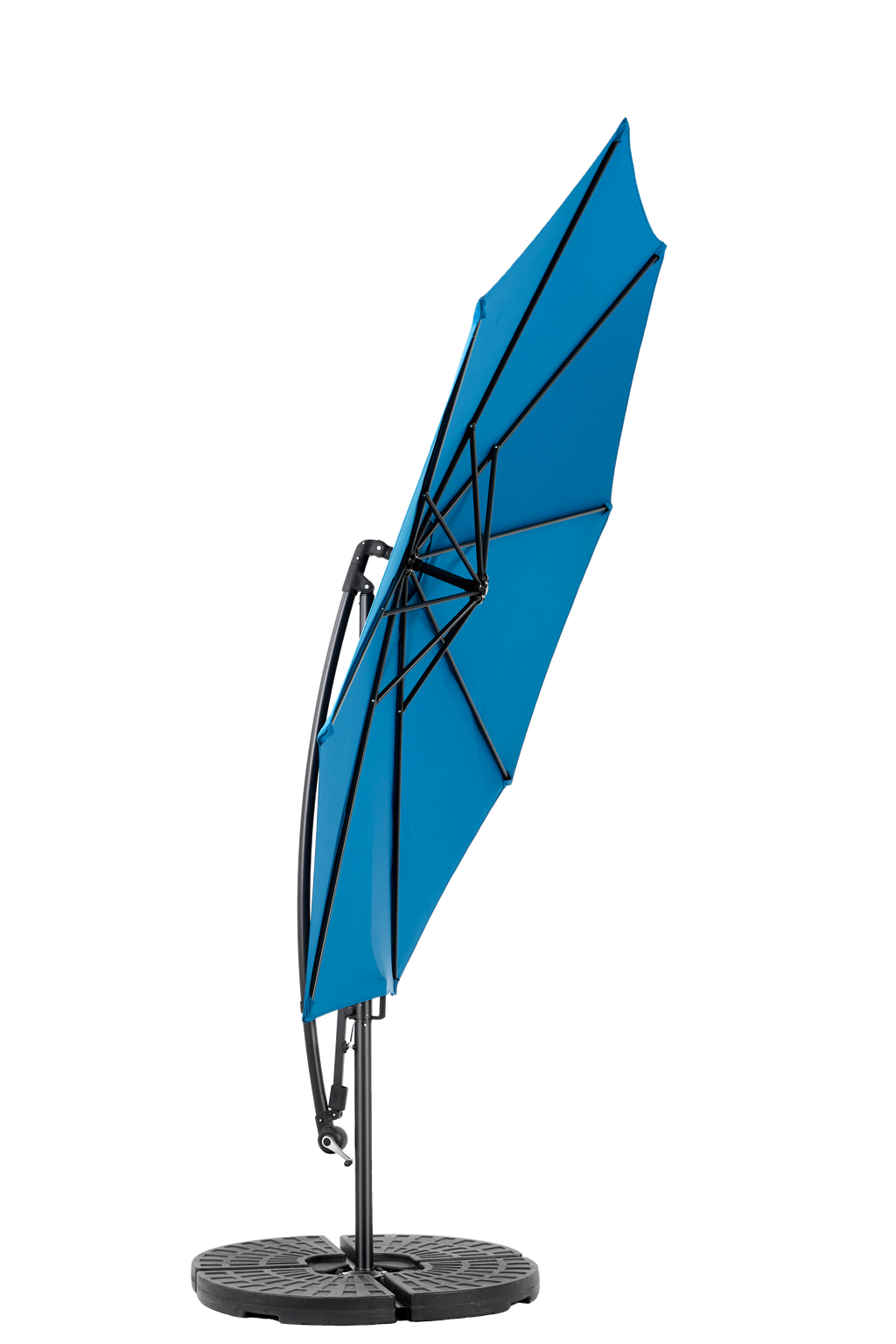 10' Offset Hanging Market Patio Umbrella w/Easy Tilt Adjustment, Base Not Included