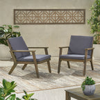 Brixton Outdoor Club Chair with Cushion, Set of 2
