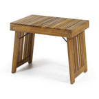 Kyoto Outdoor Foldable Side Table with Slat Design