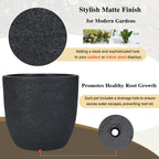 Lightweight Matte Textured Outdoor Planter