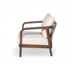Calder Outdoor Lounge Chair with Woven Backrest