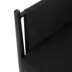 Outdoor Club Chair with Tapered Legs and Back Cushion