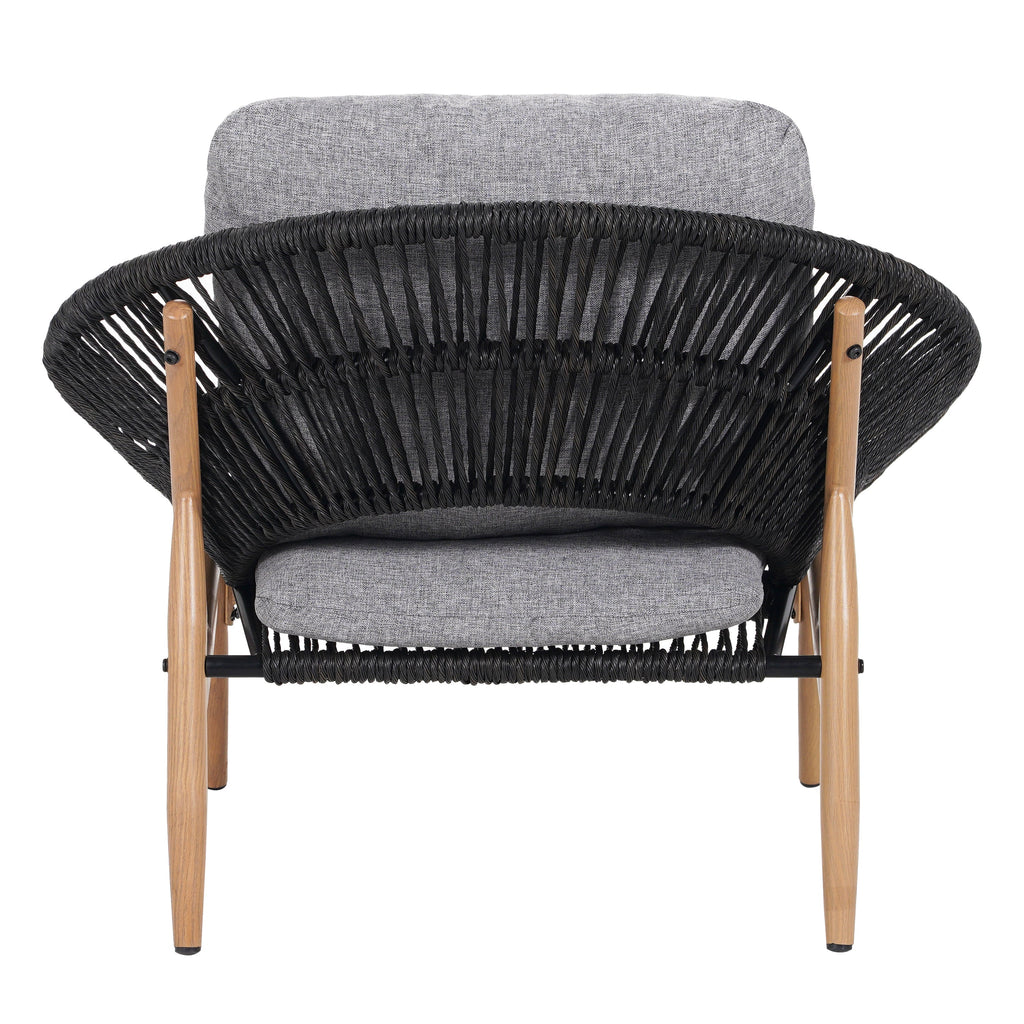 Cyril Outdoor Wicker Papasan Style Lounge Chair