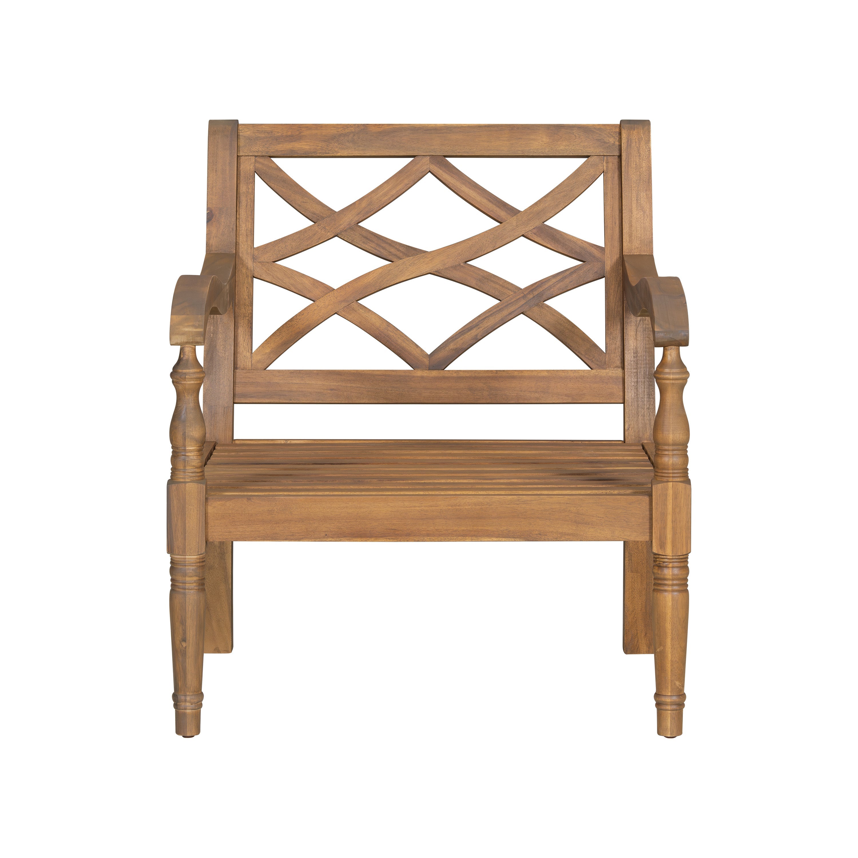 Islewood Acacia Wood Outdoor Patio Club Chair with Cushions