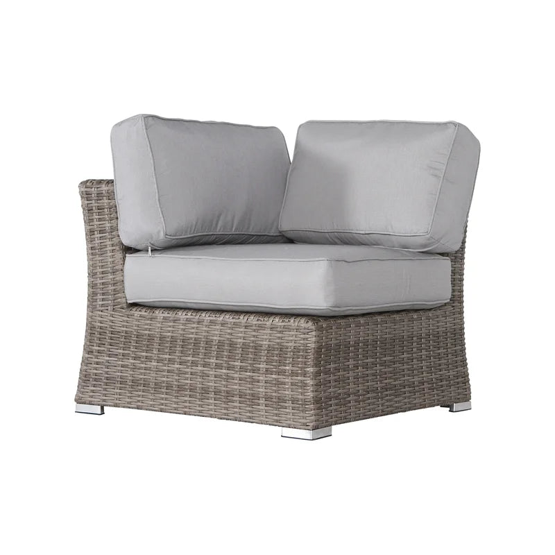 Elegant Wicker Outdoor Loveseat