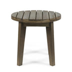 Rhythmus 3-Piece Outdoor Chat Set with 2 Curved Chairs Design and Slatted Table Top