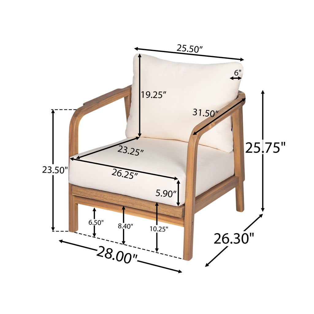 Calder Outdoor Lounge Chair with Woven Backrest