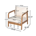 Calder Outdoor Lounge Chair with Woven Backrest