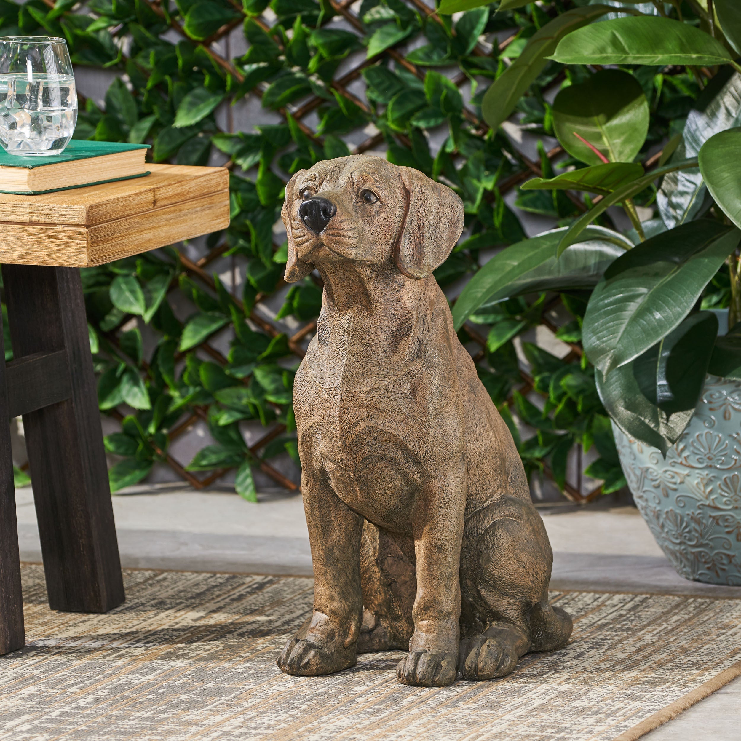 Monty Outdoor Dog Statue