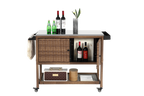 Outdoor Wicker Bar Cart