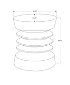 Modern Drum Indoor Outdoor Accent Table