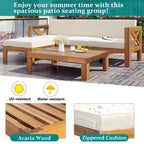 5-Piece Outdoor Sectional Sofa Set with Cushions
