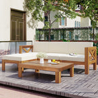 5-Piece Outdoor Sectional Sofa Set with Cushions