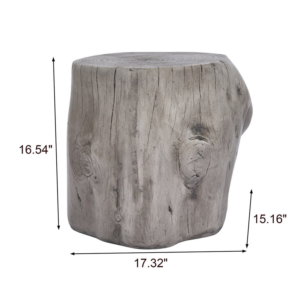 Tree Stump Outdoor Side Table