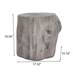 Tree Stump Outdoor Side Table
