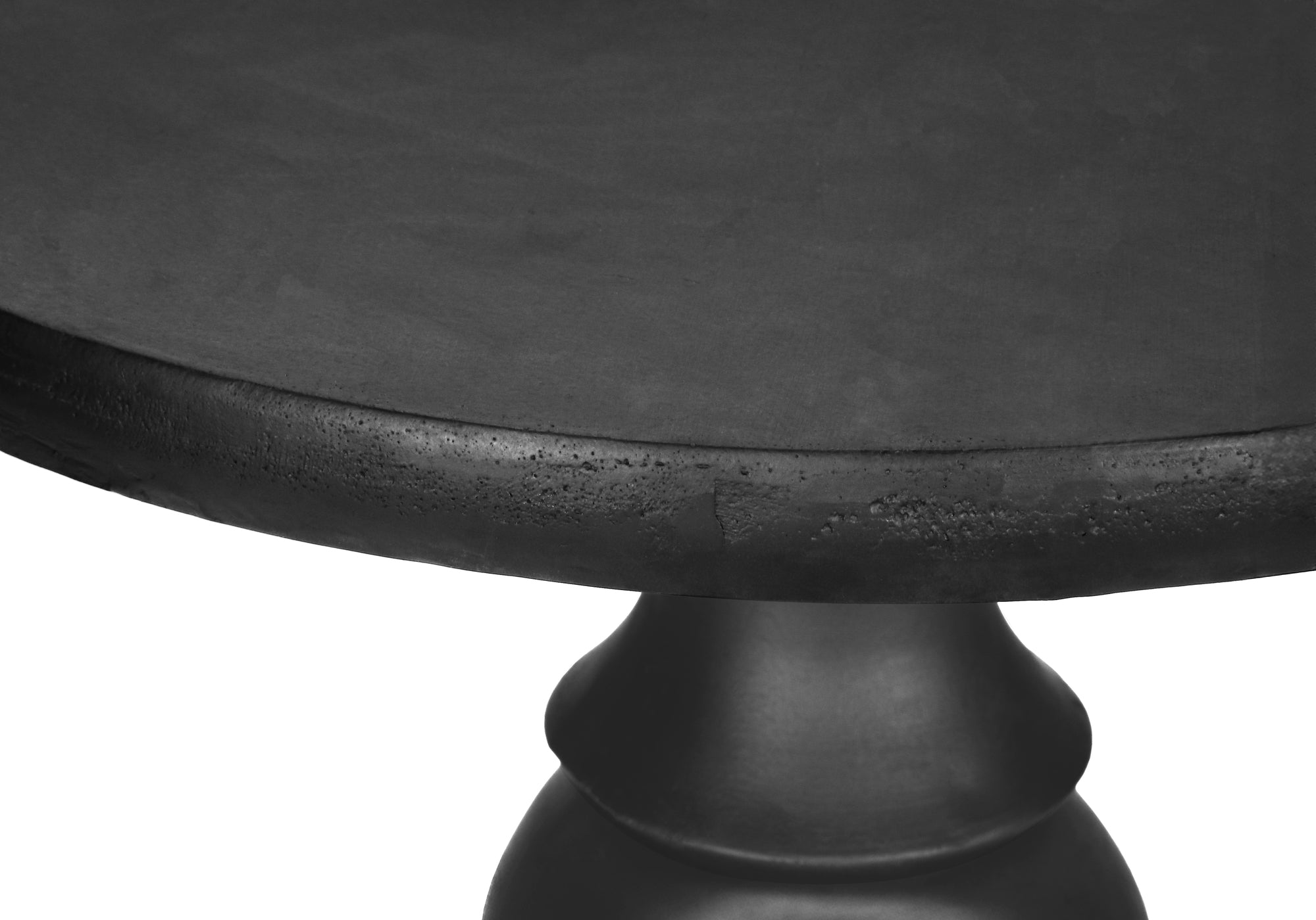 Transitional Pedestal Indoor Outdoor Accent Table