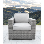 Modern All-Weather Wicker Outdoor Accent Chairs, 3-Piece Set