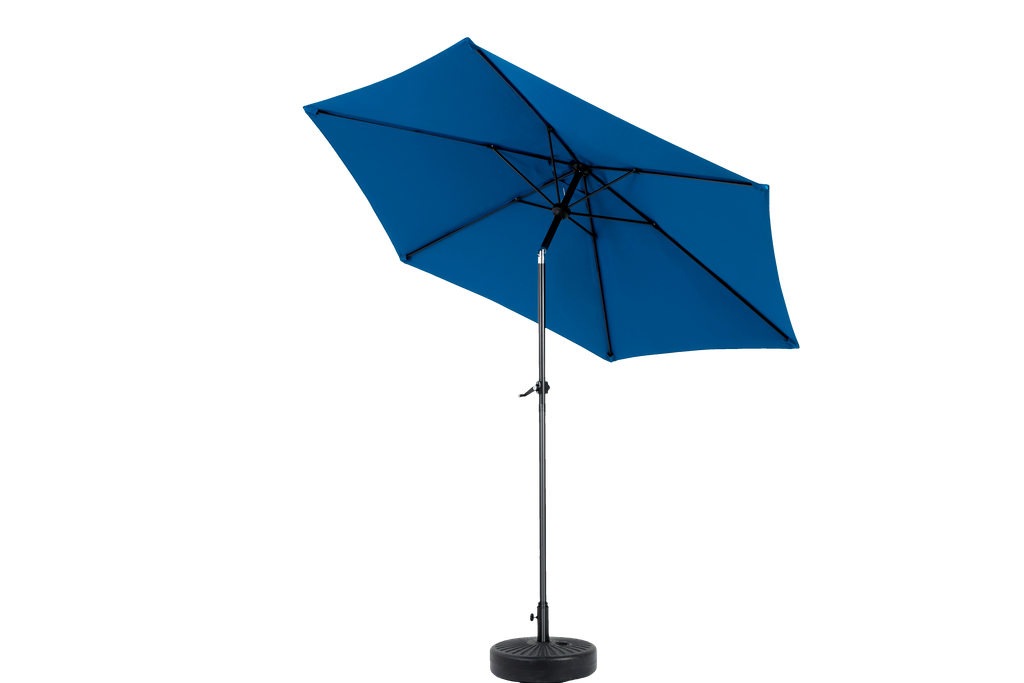 9' Outdoor Patio Umbrella Outdoor Table Umbrella with Push Button Tilt and Crank, Base Not Included