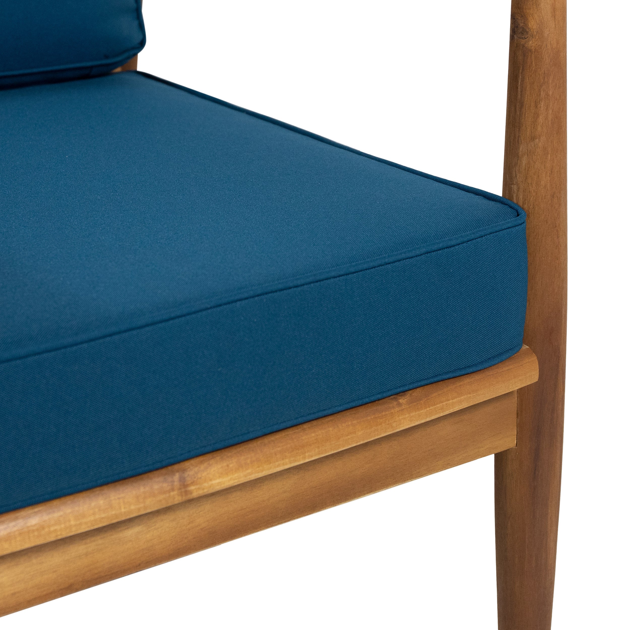 Ellsworth Outdoor Acacia Wood Club Chair