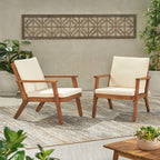 Brixton Outdoor Club Chair with Cushion, Set of 2