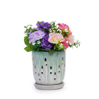 Aven Teal Handmade Ceramic Planter, Set of 2