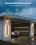 Outdoor Wall Lights, 2 Pack, 31.5 Inch Long Strip Modern Exterior Wall