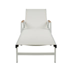 Wavellite Outdoor Chaise Lounges with Aluminum Frame and Mesh Seating