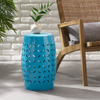 Lilac Outdoor Metal Cutout Accent Table