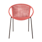 Quilla Indoor Outdoor Stackable Rope Dining Chairs, Set of 2