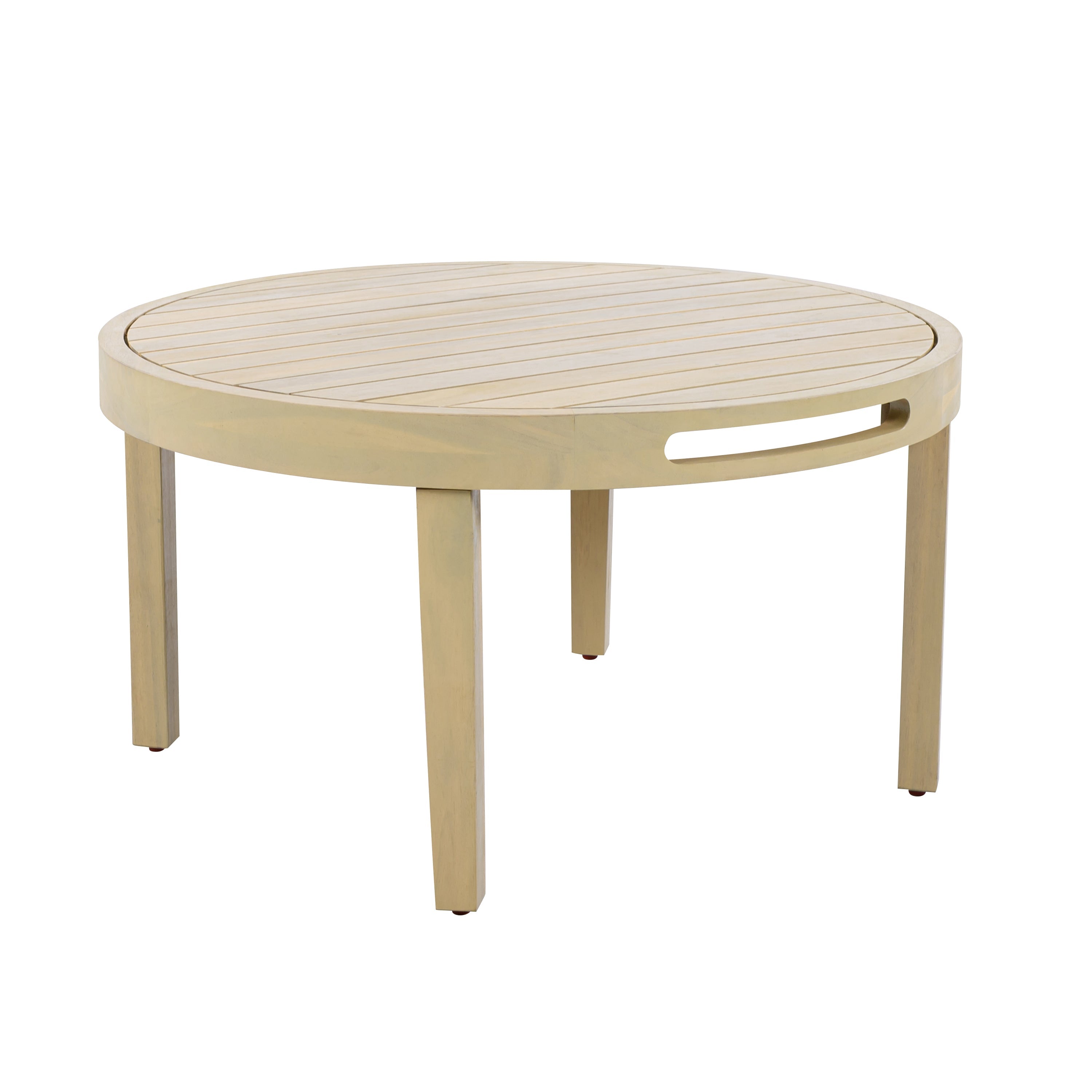 Millie Outdoor Acacia Wood Loveseat & Coffee Table Set