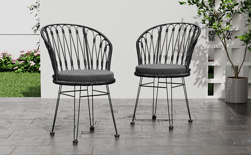 Tavon Outdoor Chair, Set of 2