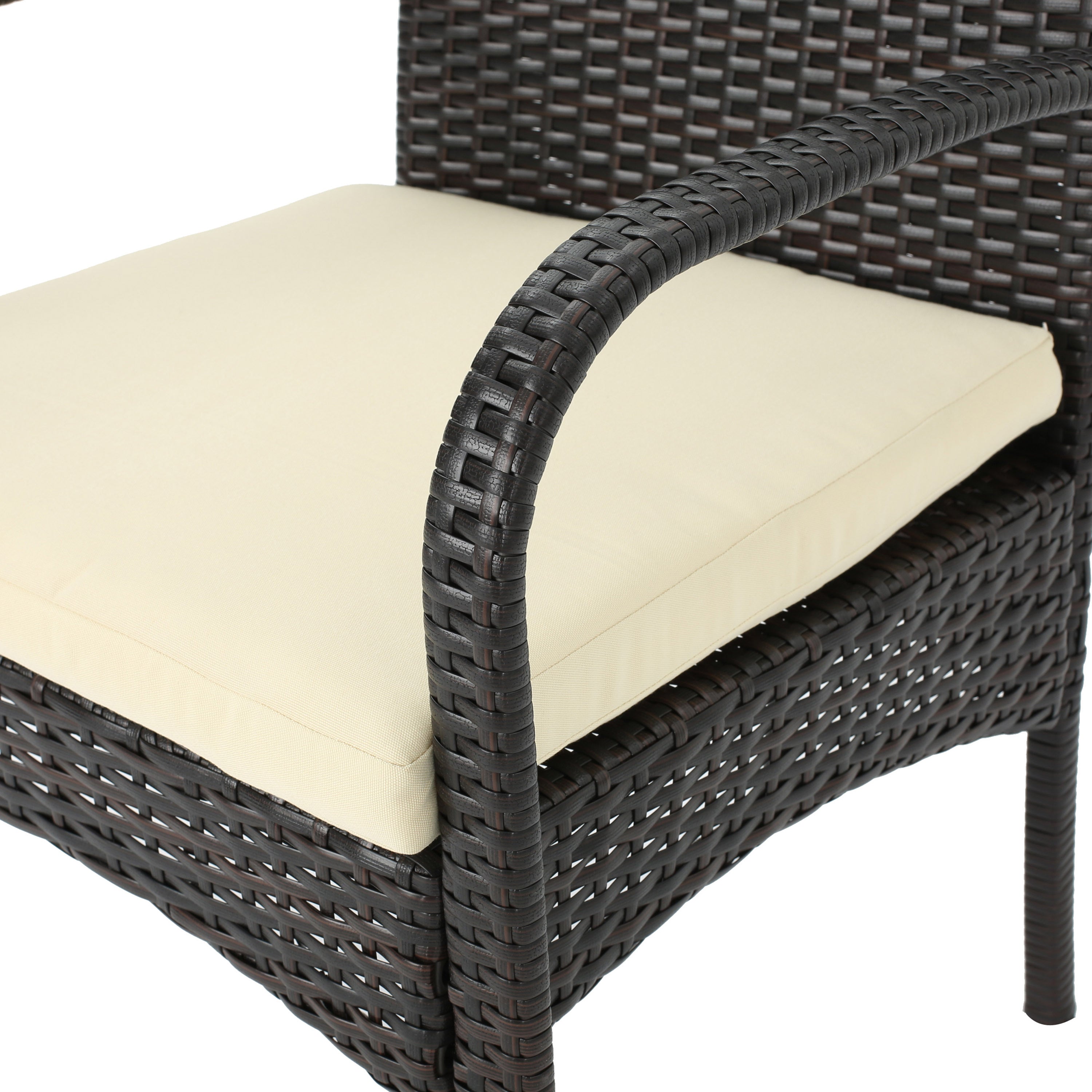 Cordoba Outdoor Wicker Dining Chairs, Set of 2