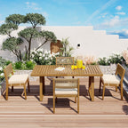 Outdoor Acacia Wood Dining Table Set