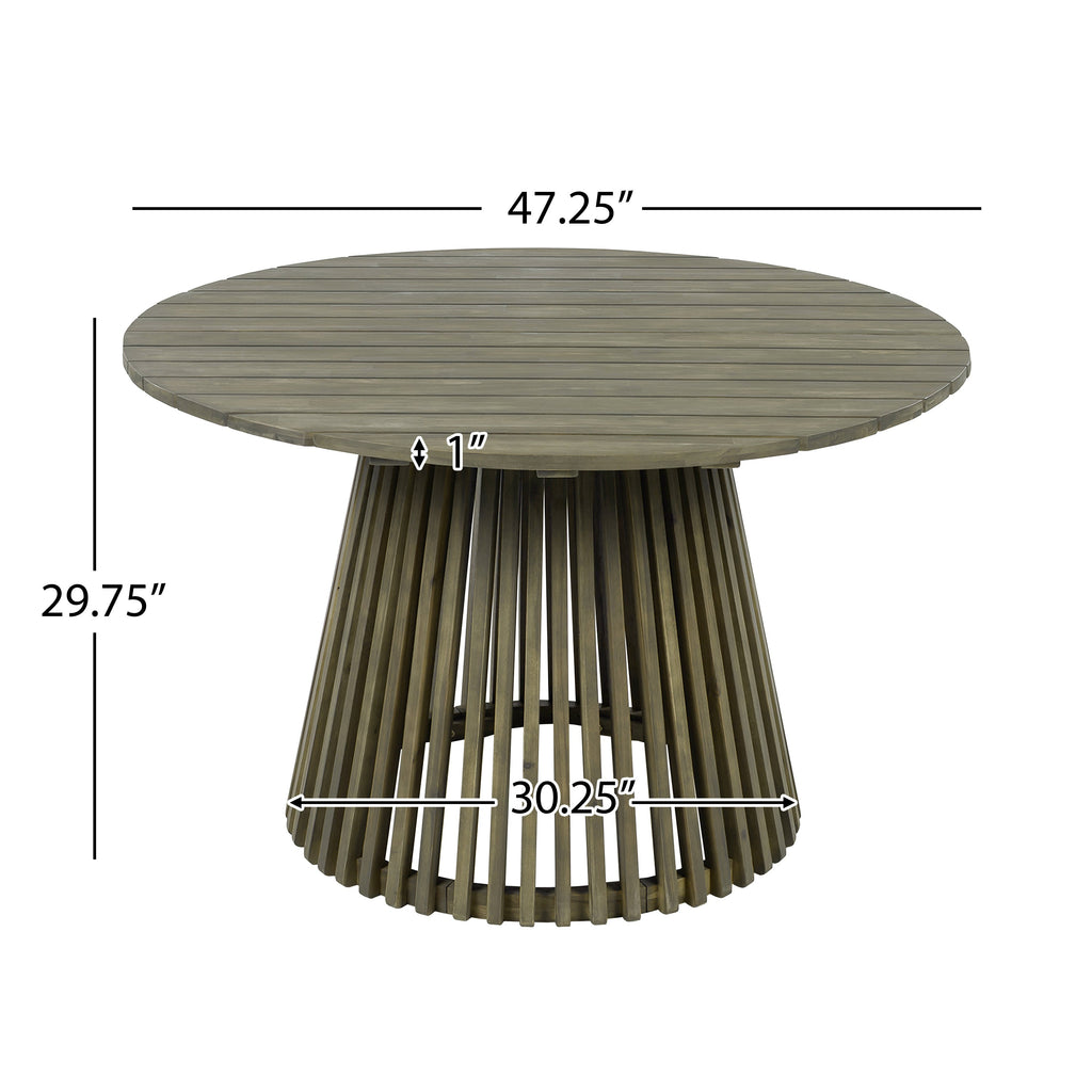 Tidewell Outdoor Acacia Wood Dining Table