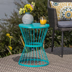 16" Outdoor Stainless Steel Colorpop Side Table
