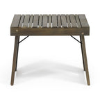 Kyoto Outdoor Foldable Side Table with Slat Design