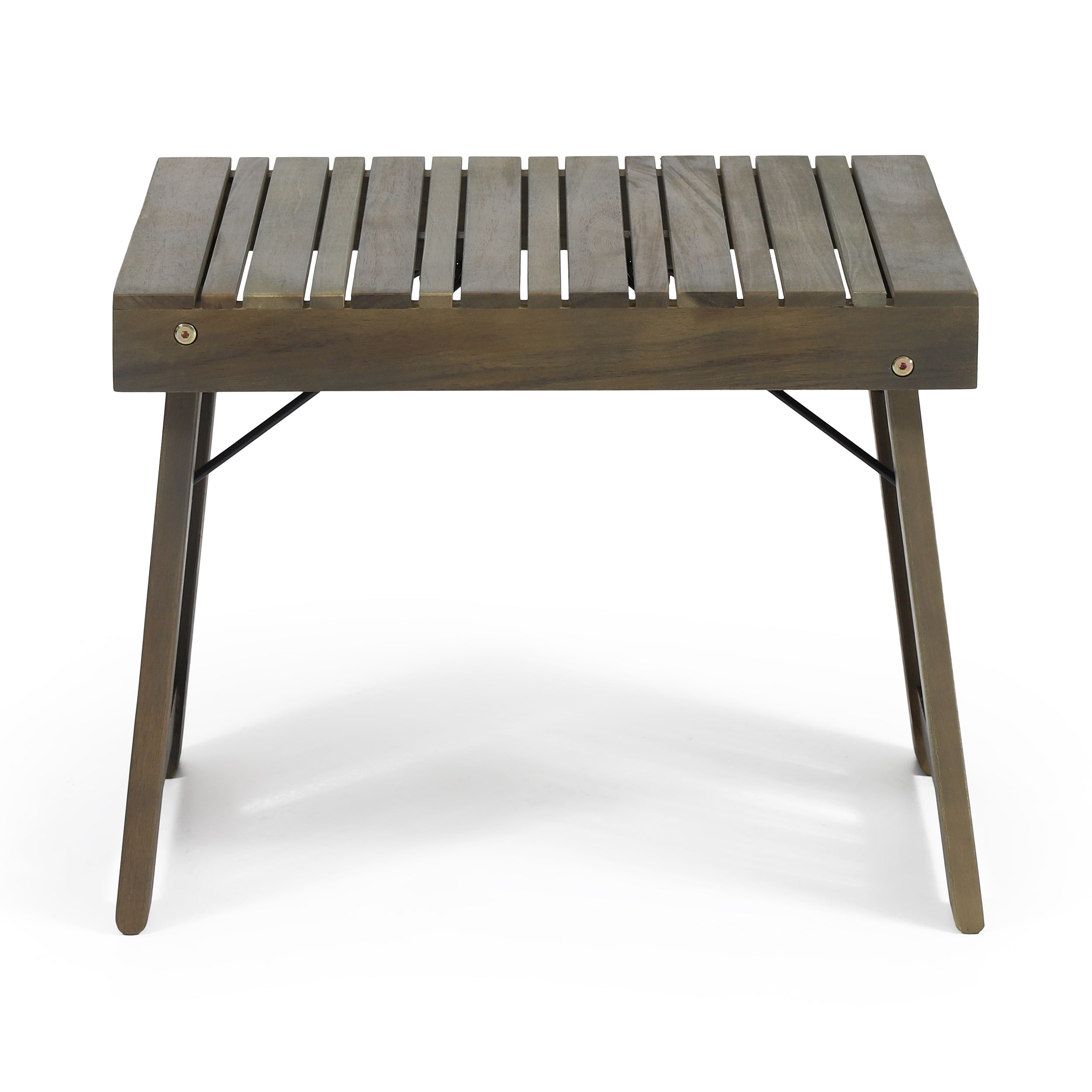 Kyoto Outdoor Foldable Side Table with Slat Design