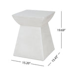 Antique-Textured Outdoor Side Table
