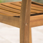 Stamford Outdoor Acacia Wood Dining Chairs, Set of 2